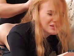 DEBT4k. Cunning guy fucks shaved pussy be useful to red-haired cutie for the expense