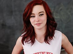 Petite High School Teen Redhead Cheerleader Has Sex Apropos Teacher