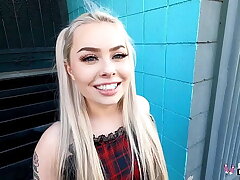Transparent Teens - Sexy Blonde Haley Spades Got Banged On Her First Porn Casting