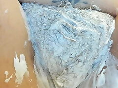 Your Italian stepmother totally shaves her big hairy pussy